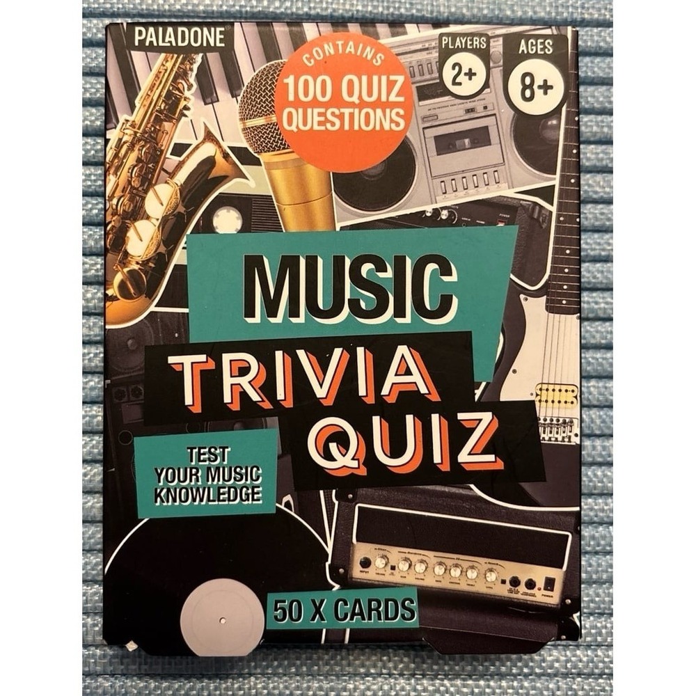 NEW Music Trivia Quiz Card Game by Paladone - Test Your Knowledge